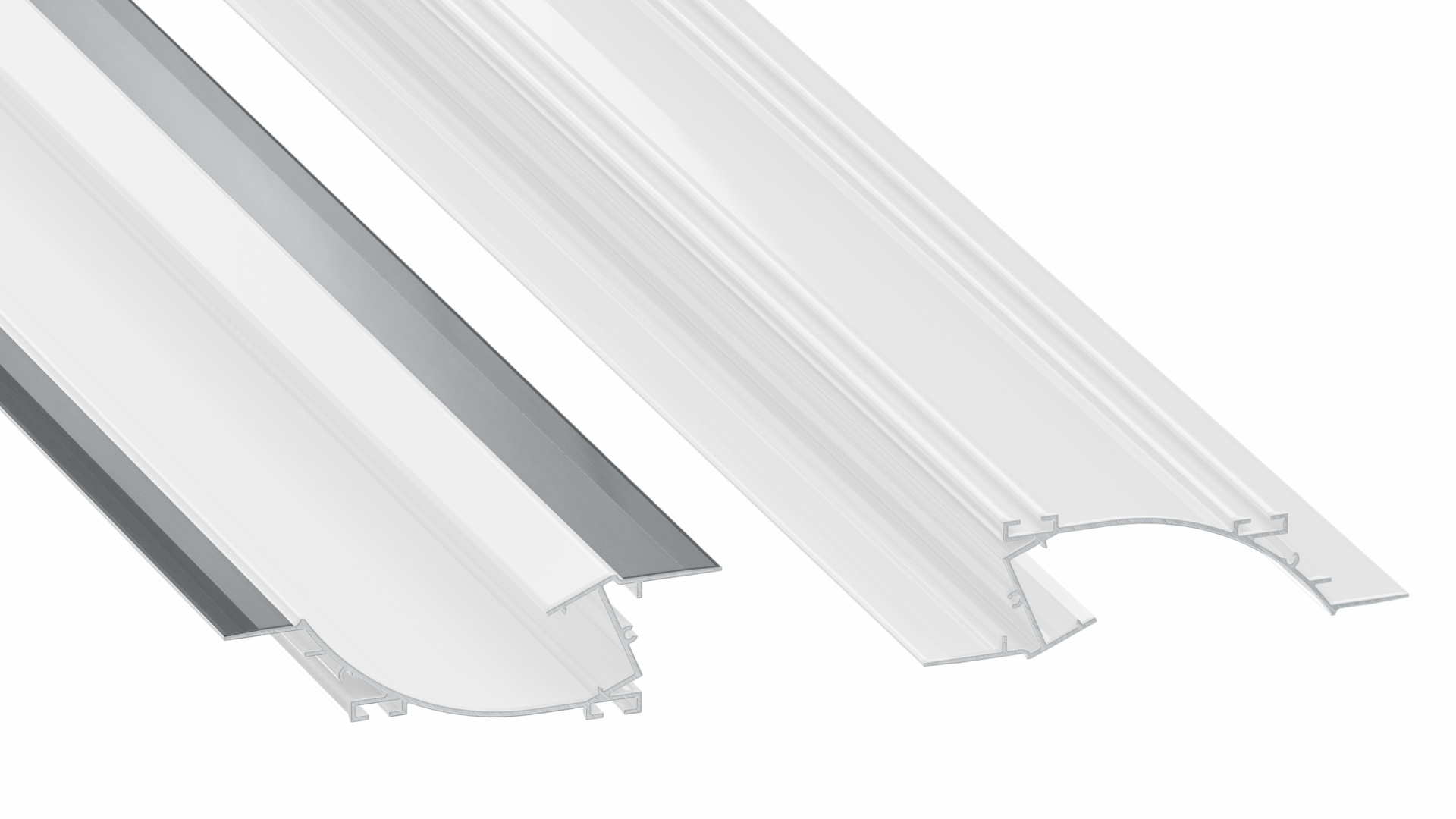Lumines profile type Pero lacquered white, 4,15 m
